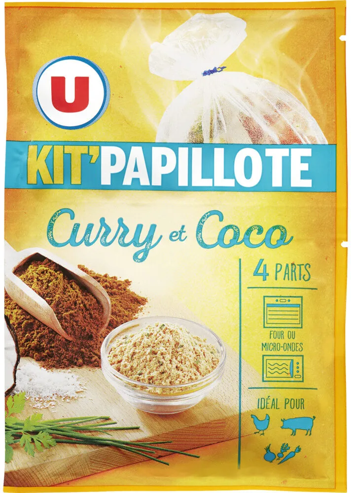 Kit papillote curry et coco