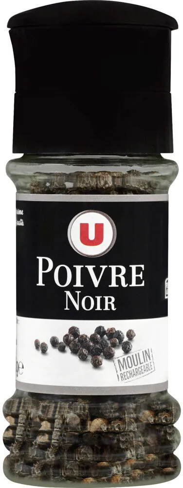Moulin rechargeable poivre noir 38g