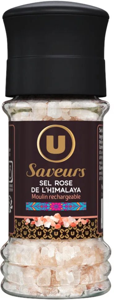 Moulin rechargeable sel rose d'Himalaya 100g
