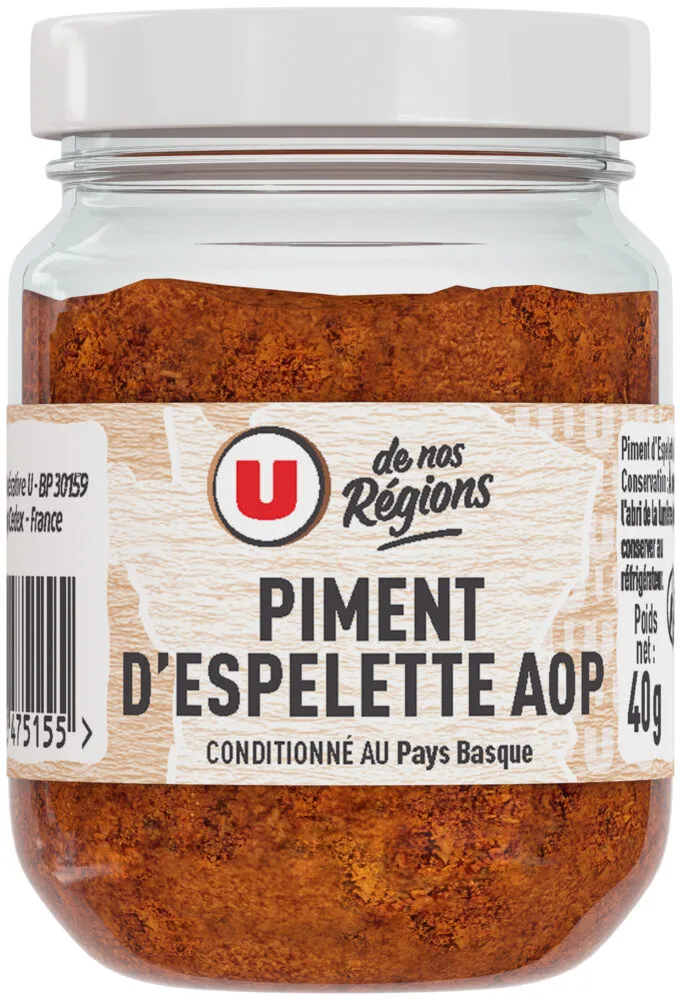 Piment d'espelette aop format classique 40g