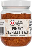 Piment d'espelette aop format classique 40g