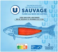 Saumon fumé rouge sauvage du Pacifique, 60g