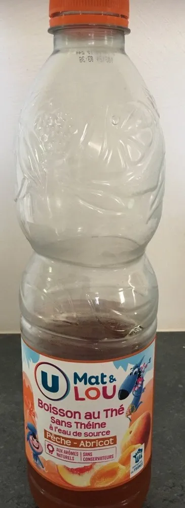 Boisson au thé sans théine à l'eau de source pêche - abricot
