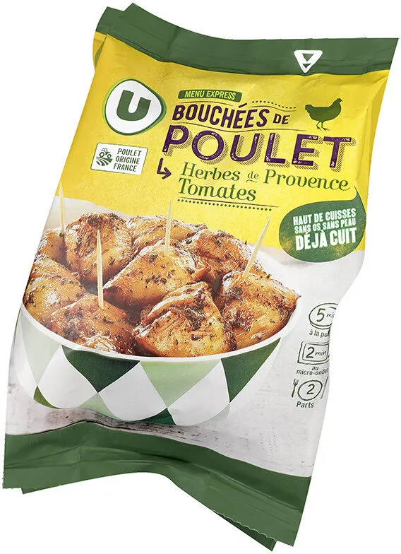 Bouchée de poulet tomates et herbes de Provence