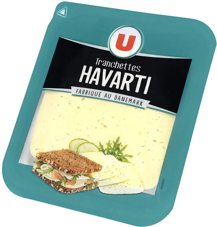 Tranchette havarti au lait pasteurisé 38% de MG