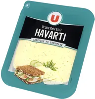 Tranchette havarti au lait pasteurisé 38% de MG