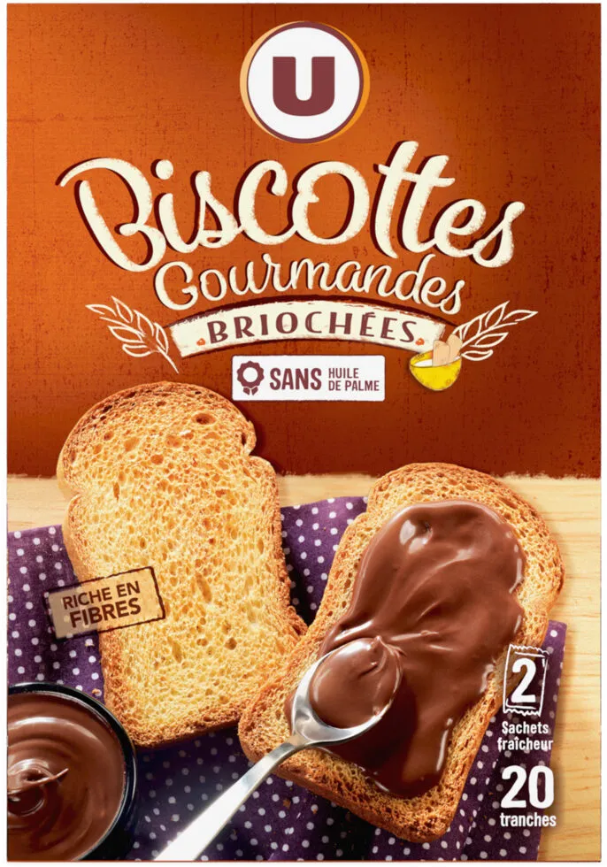Biscottes gourmandes briochées