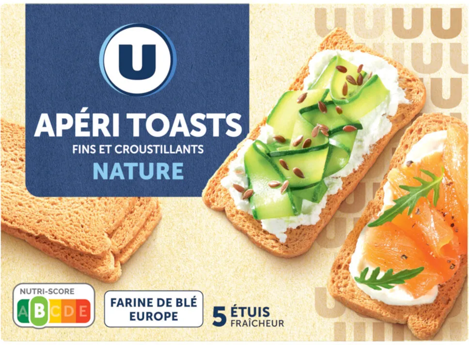 Biscuits apéritifs Apéri toast nature 100g