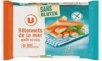 Bâtonnets de surimi saveur crabe sans gluten 200g