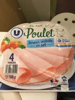 Blanc de Poulet Teneur en Sel réduit - 4 tranches - 160g