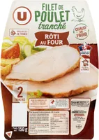 Filet de Poulet rôti au four - x2 tranches, 150g