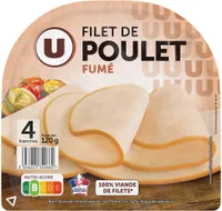 Filet de Poulet fumé - x4 tranches, 120g