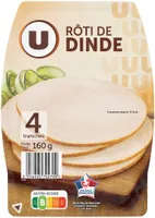 Rôti de Dinde - x4 tranches, 160g