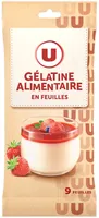 Gélatine alimentaire 9 feuilles - 17g