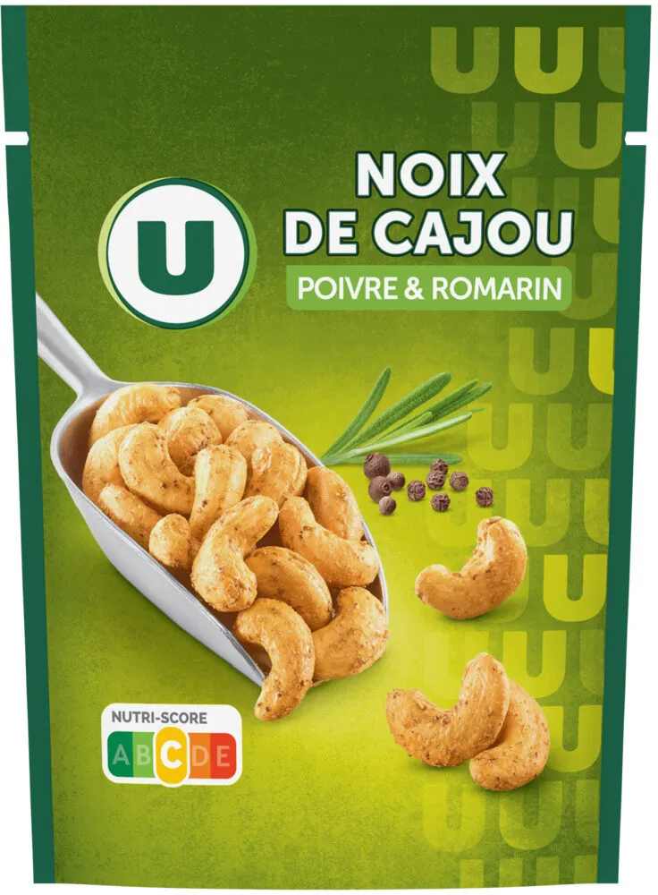 Noix de cajou romarin poivre paquet de 100g