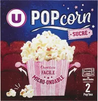 Popcorn sucré micro ondable en gobelet 2x100g