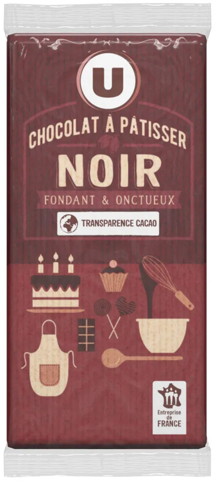 Chocolat à patisser noir fondant & onctueux