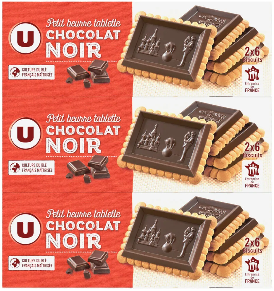 Petit beurre tablette chocolat noir