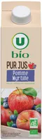 Pur jus 100% pomme et myrtille issu de l'agriculture biologique