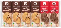 Biscuits fourrés ronds - 4 paquets Chocolat + 2 paquets Tout chocolat