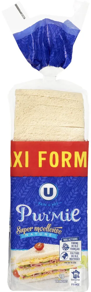 Pain de mie sans croûte nature