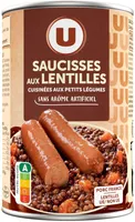 Saucisses aux lentilles boite de 420g