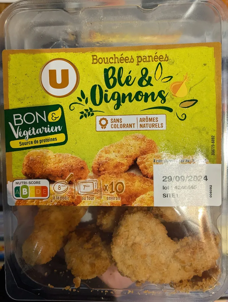 Bouchées panées blé et oignons bon et végétarien - 200g