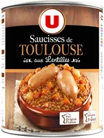 Saucisses de Toulouse aux Lentilles