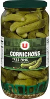Cornichons très fins pasteurisés au vinaigre bocal de 530g