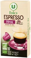 Café torréfié & moulu espresso Pérou