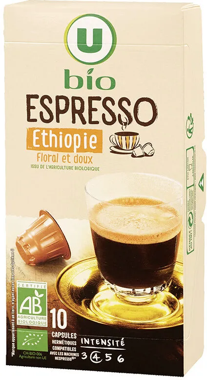 Café torréfié & moulu espresso Ethiopie