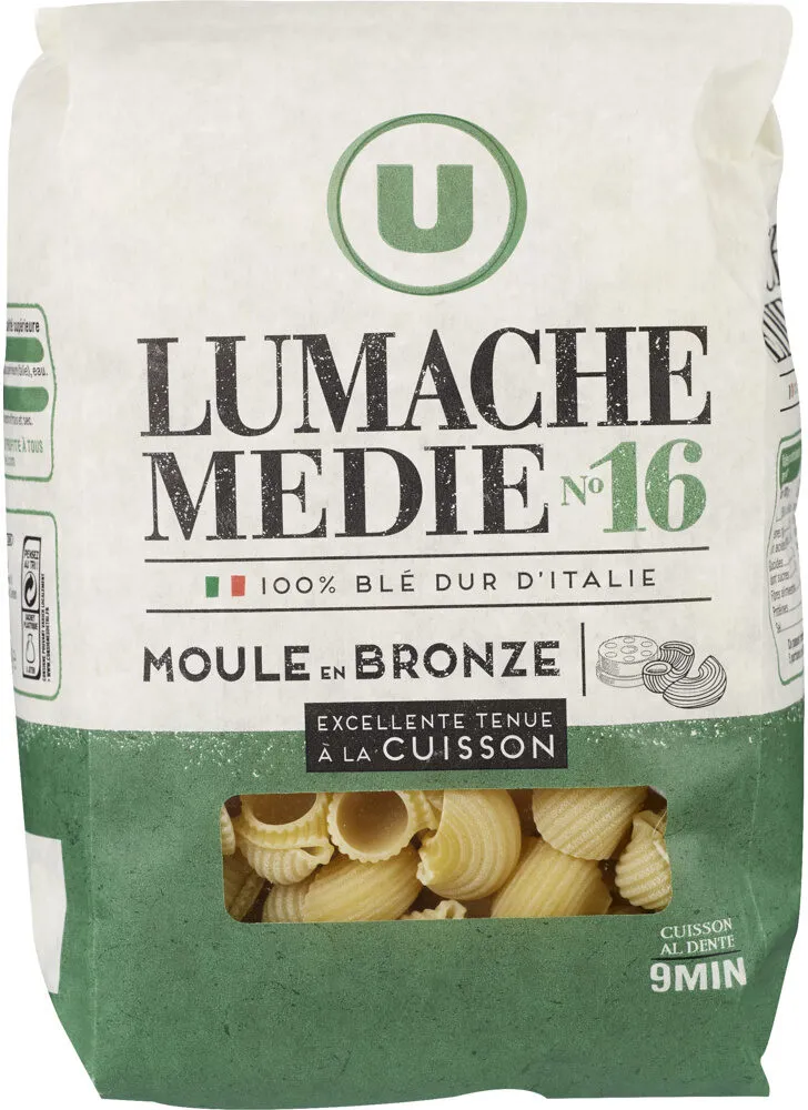 Pâtes italiennes lumache medie n°16