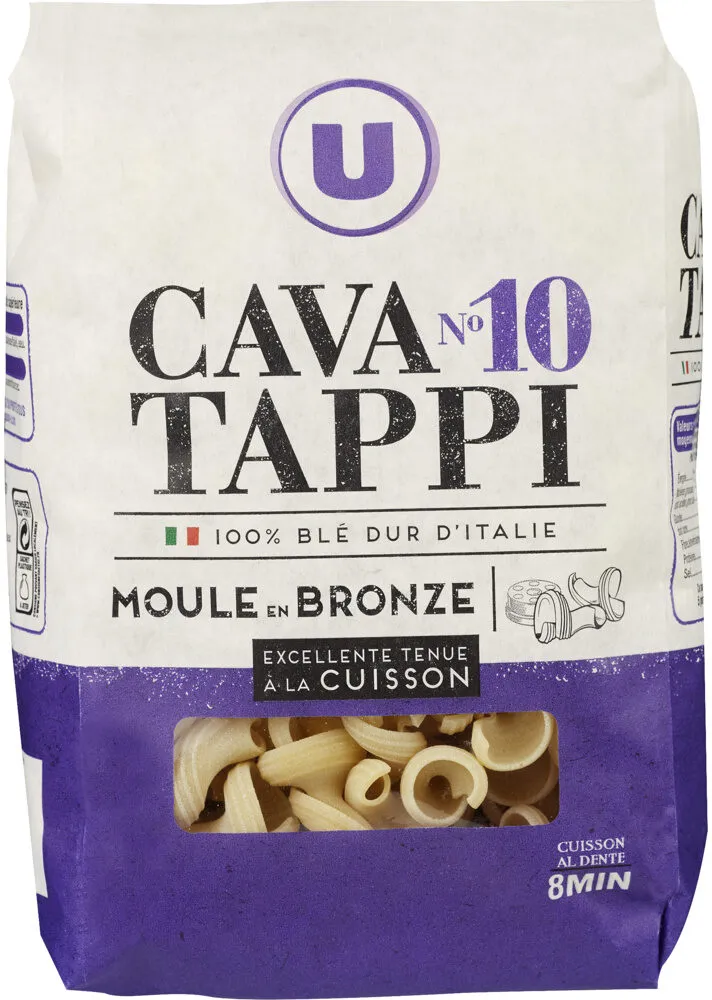 Pâtes italiennes cavatappi n°10