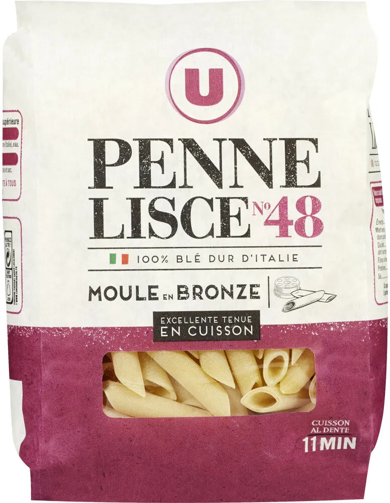 Pâtes Italiennes penne lisce n°48