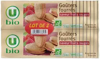 Goûters fourrés fruits rouges