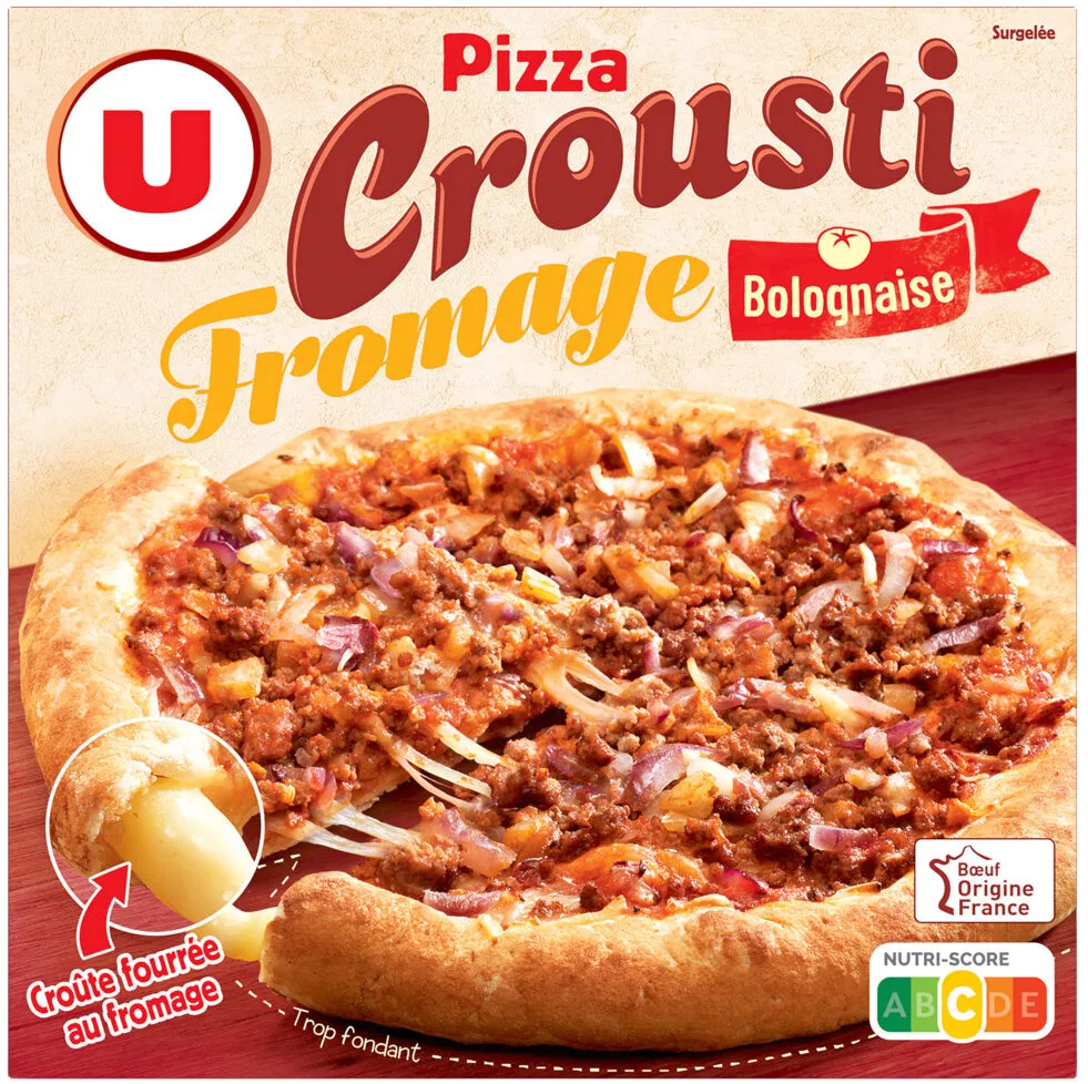 Pizza crousti fromage bolognaise 470g
