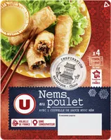 Nems au poulet x4 + sauce nuoc mam