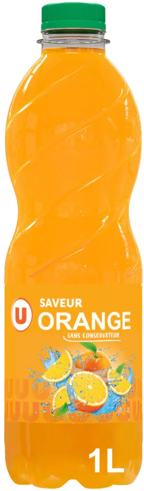 Boisson aux fruits non gazeuse arôme à base de concentré à l'orange 1L
