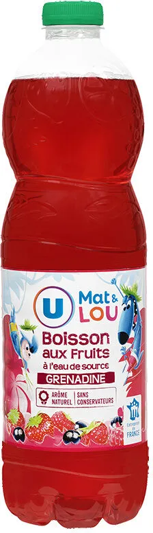Boisson aux fruits plate grenadine