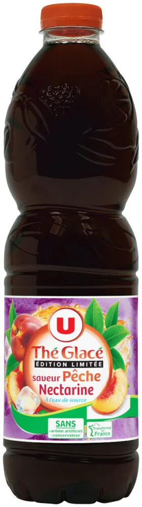 Boisson aux extraits de thé aromatisée saveur pêche nectarine