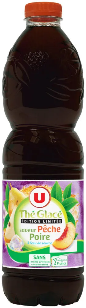 Boisson au thé pêche + poire