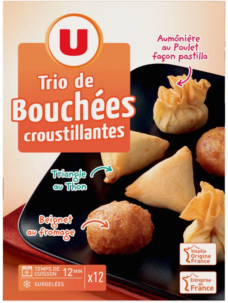 Trio de bouchées croustillantes 180g