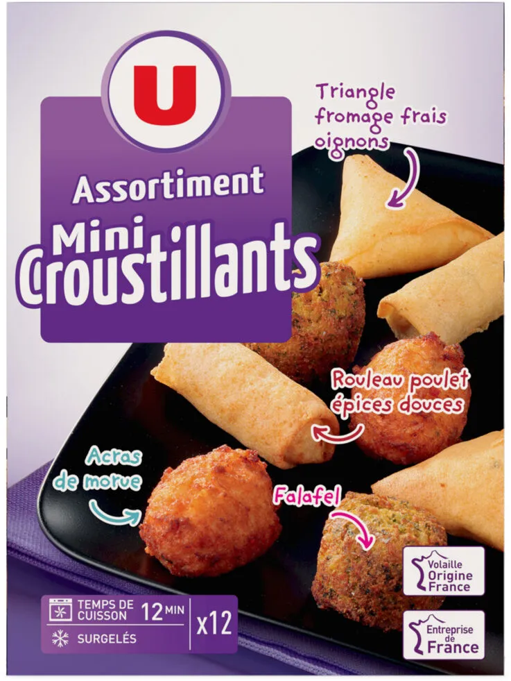 Assortiment de mini croustillants 185g