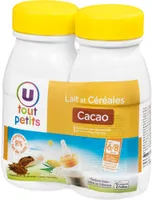 Lait et céréales goût cacao