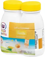 Lait et céréales goût vanille