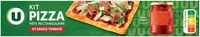 Kit pizza pâte prête à dérouler avec sauce tomate paquet de 600g