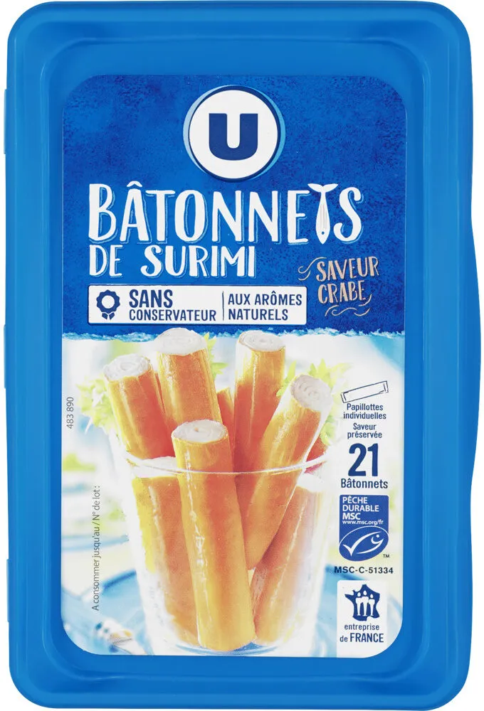 Préparation à base de chair de poisson saveur crabe boite de 21 - 350g