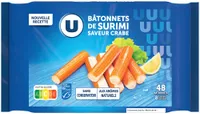 Bâtonnets de préparation à base de chair de poisson saveur crabe - x48- 768g