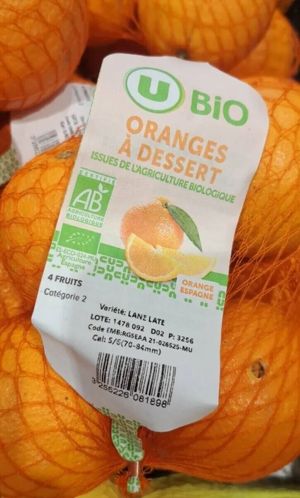 Oranges à dessert