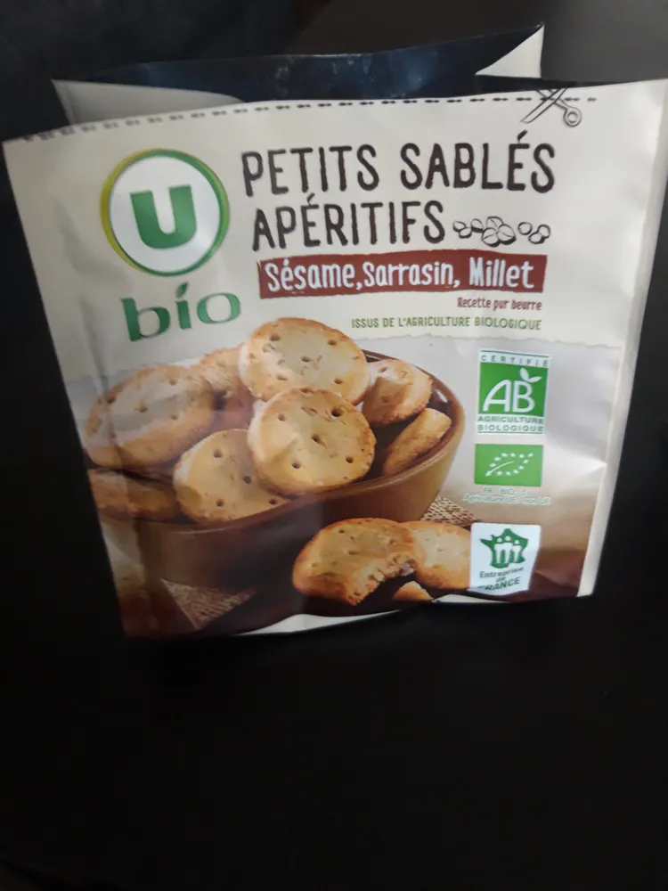 Petits sablés sésame, millet et sarrasin